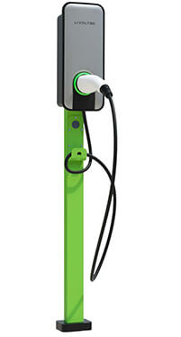 EV charger with stand