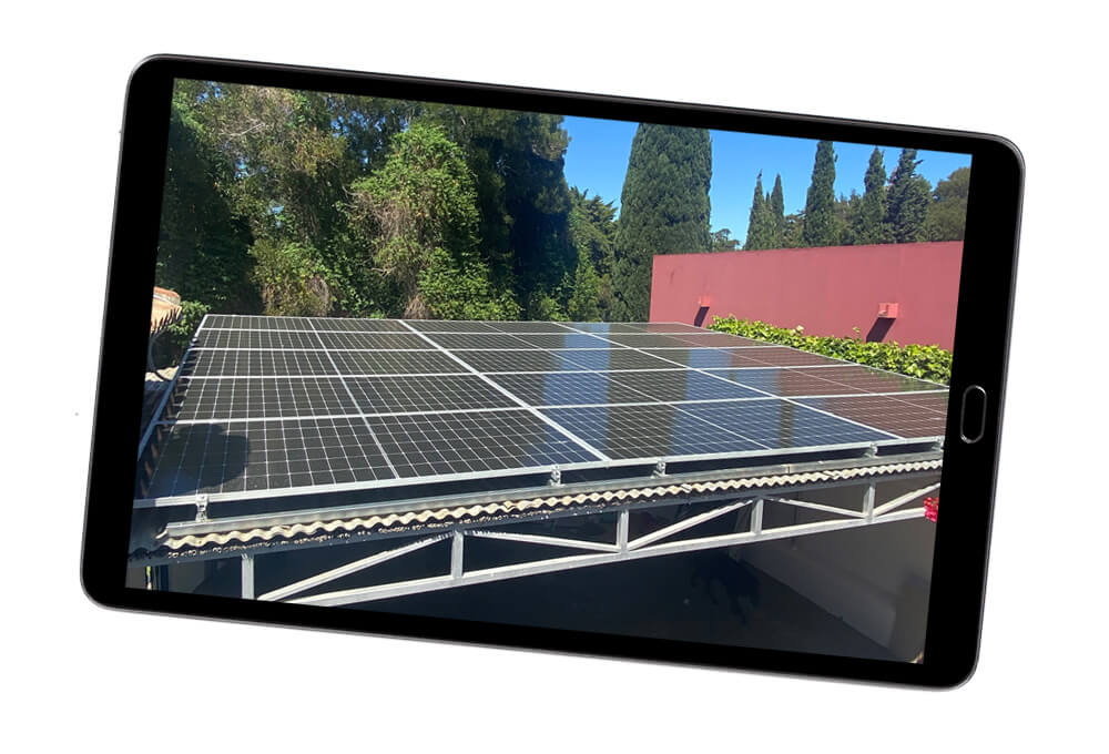 car port solar installation