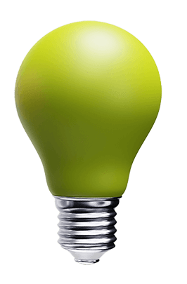 green lightbulb